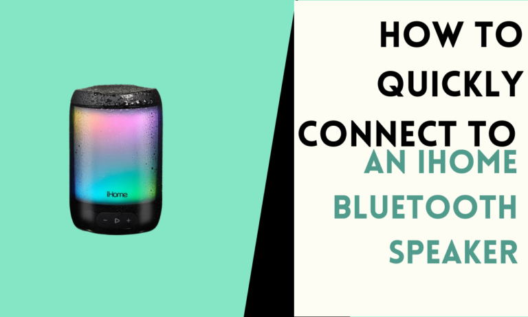 How to Quickly Connect to an iHome Bluetooth Speaker