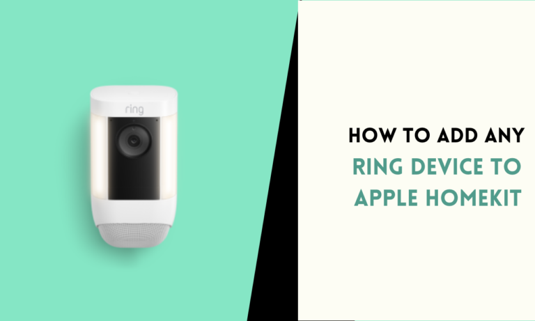 How to Add Any Ring Device to Apple HomeKit